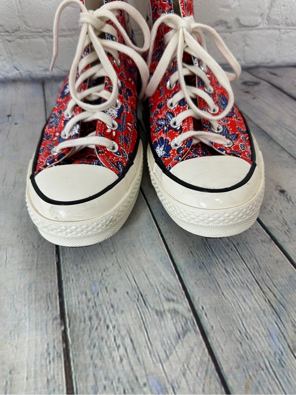 Converse Chuck 70 High 'Paisley - Habanero Red' size men’s 8.5 women’s 10.5 - Picture 4 of 7
